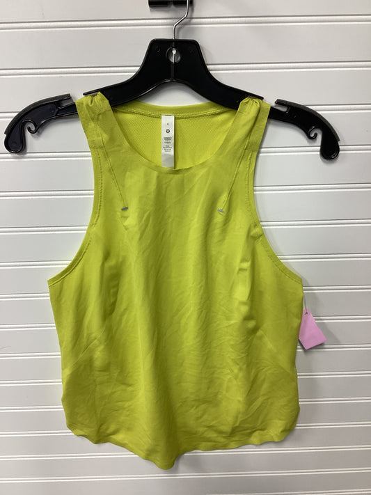 Athletic Tank Top By Lululemon In Green, Size:6