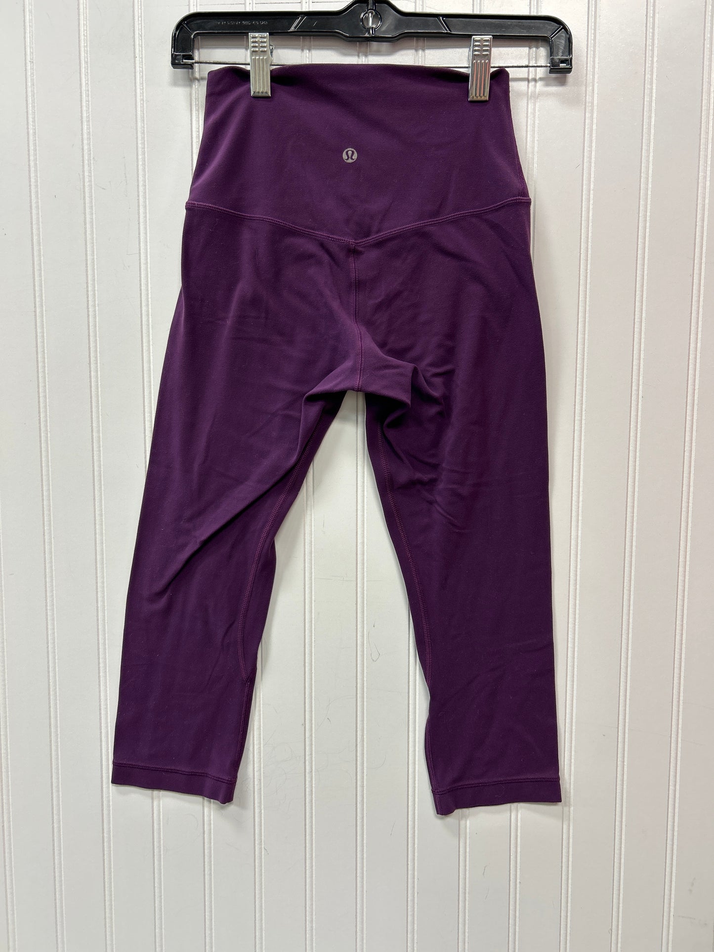 Athletic Leggings Capris By Lululemon In Purple, Size:4