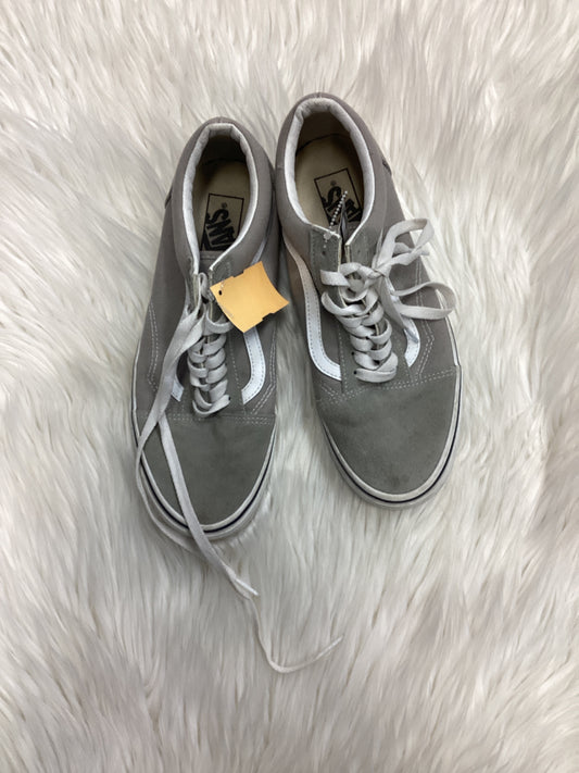 Shoes Flats By Vans In Grey, Size:10