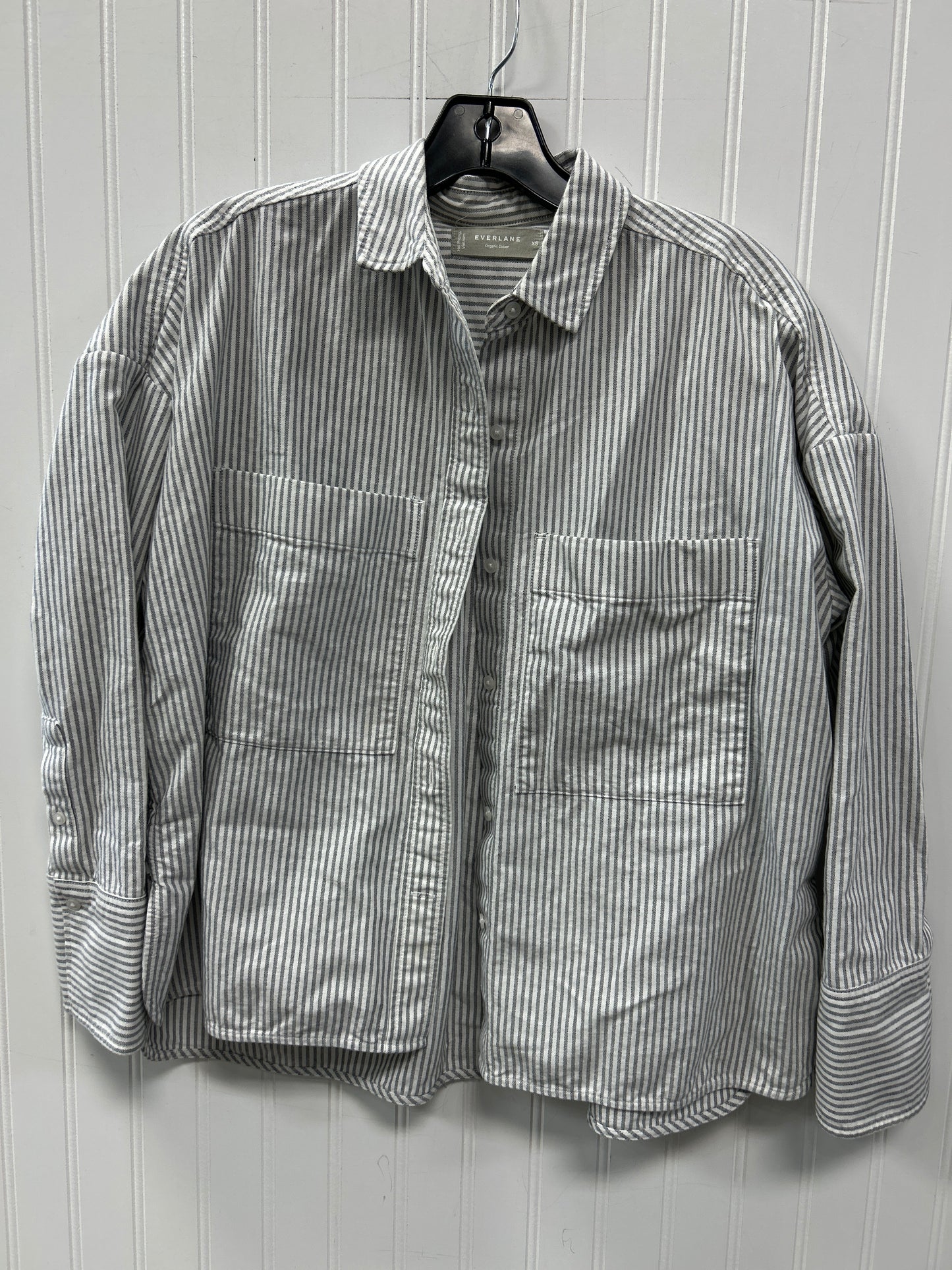 Top Ls By Everlane In Grey, Size:Xs