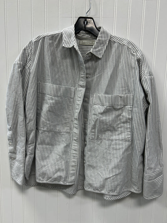 Top Ls By Everlane In Grey, Size:Xs