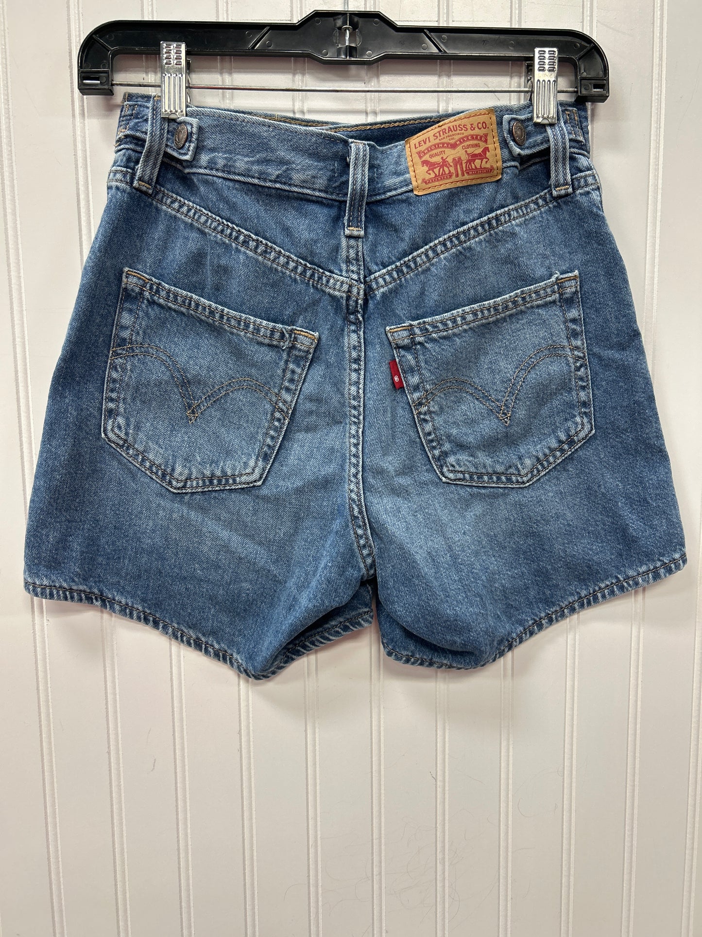Shorts By Levis In Blue Denim, Size:0