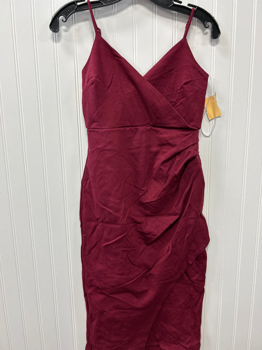 Dress Party Midi By Lulus In Red, Size:S