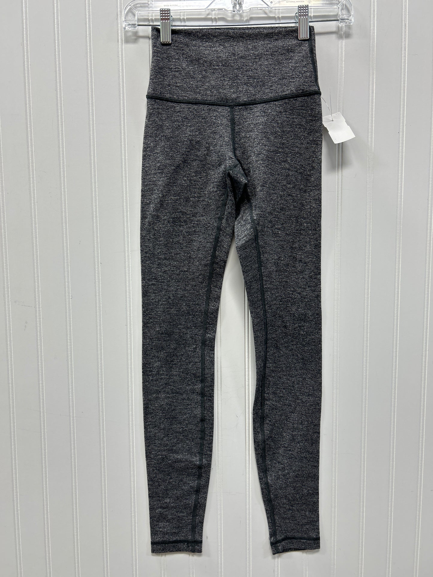Athletic Leggings By Lululemon In Grey, Size:2