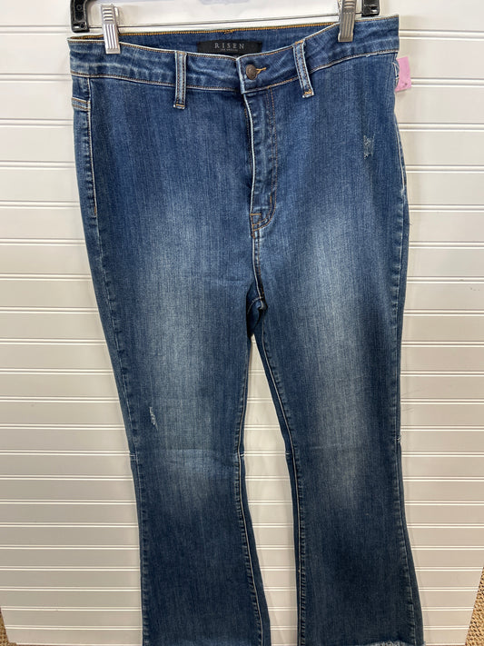 Jeans Boot Cut By Risen In Blue Denim, Size:10