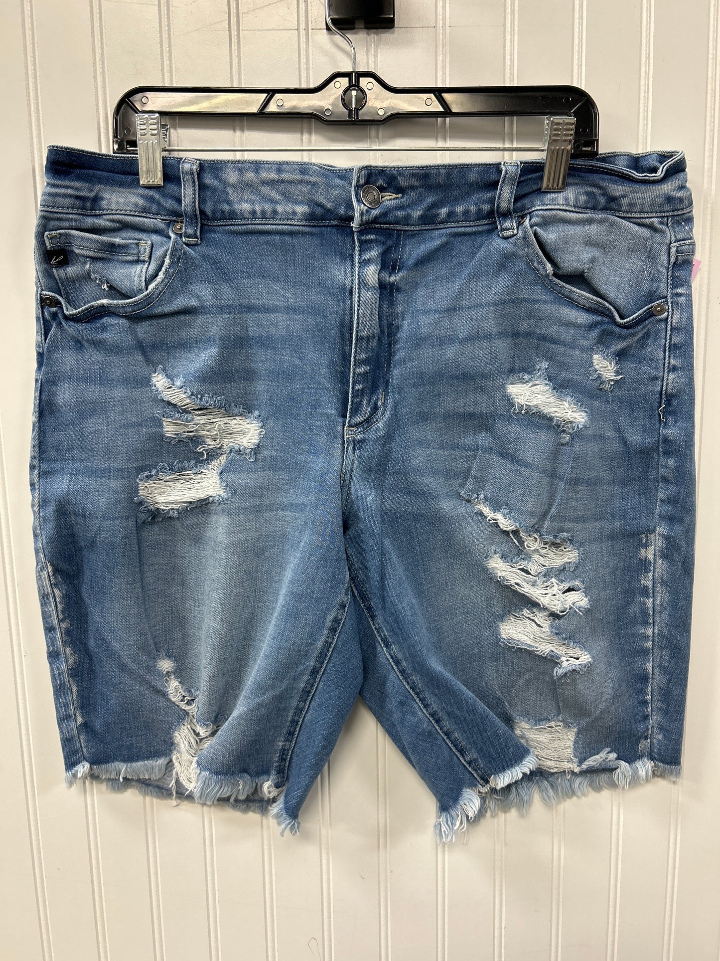 Shorts By Kancan In Blue Denim, Size:18