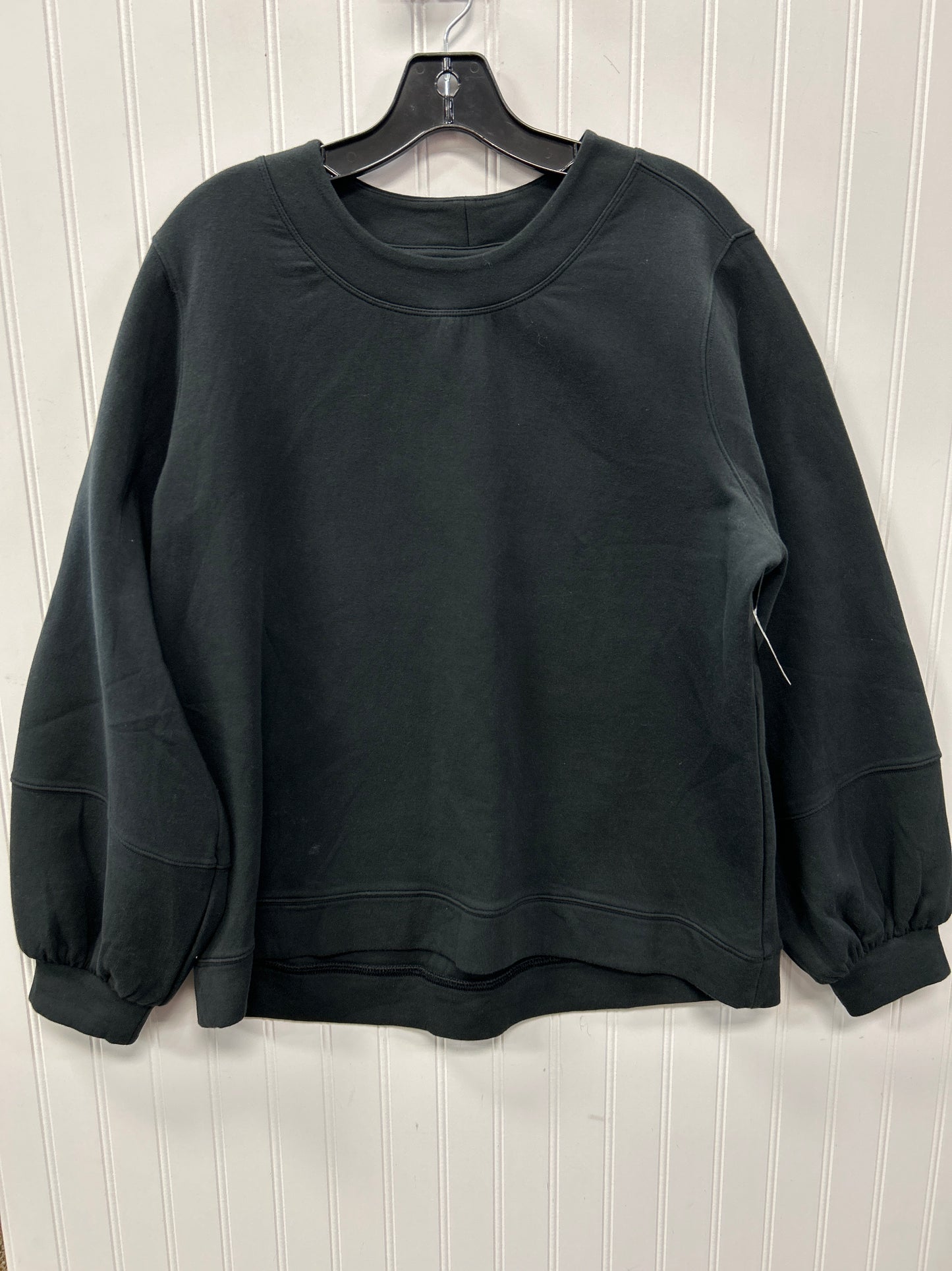 Athletic Top Ls Crewneck By Calia In Black, Size:L