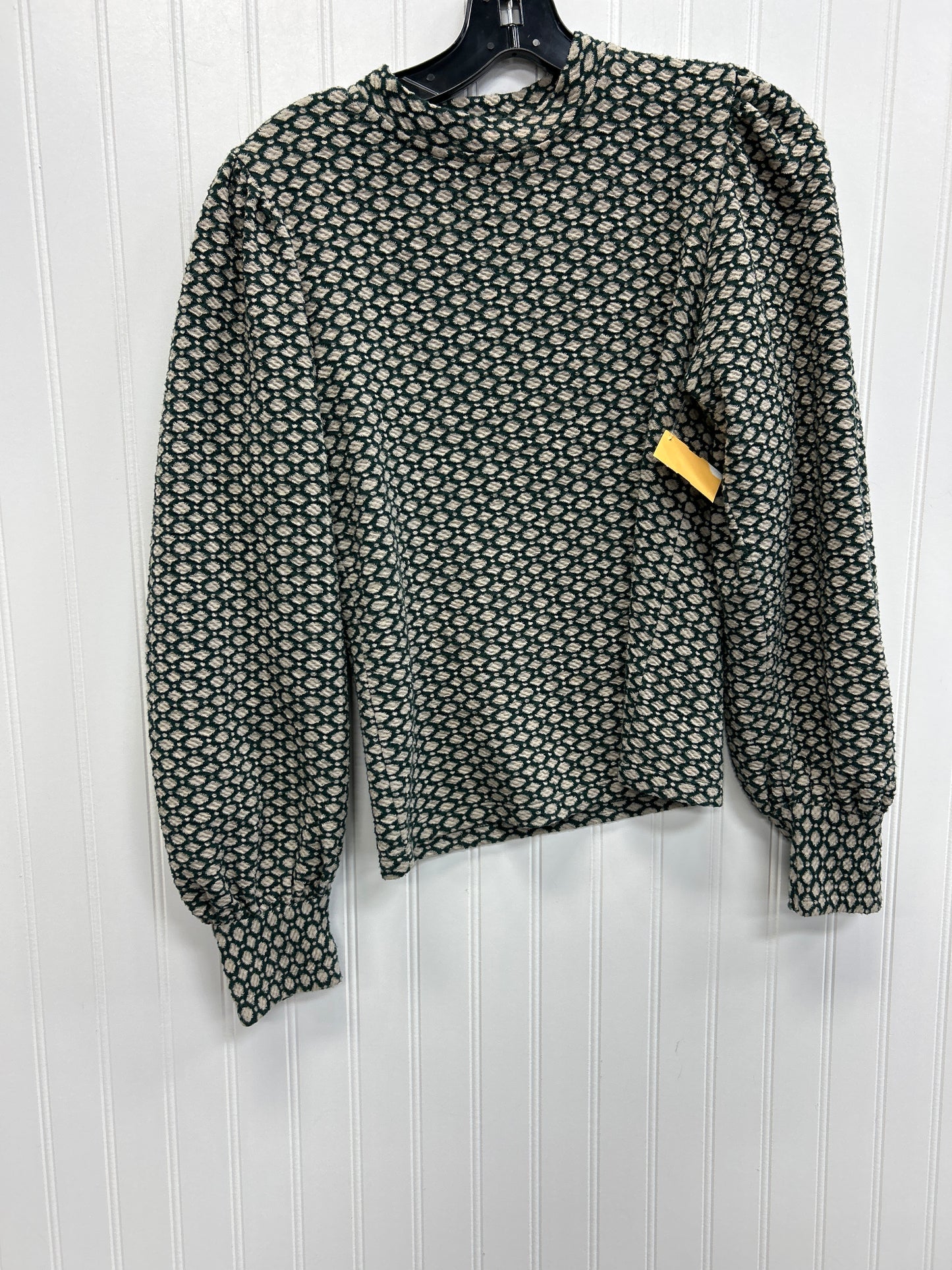 Top Ls By Maeve In Cream & Green, Size:Xs