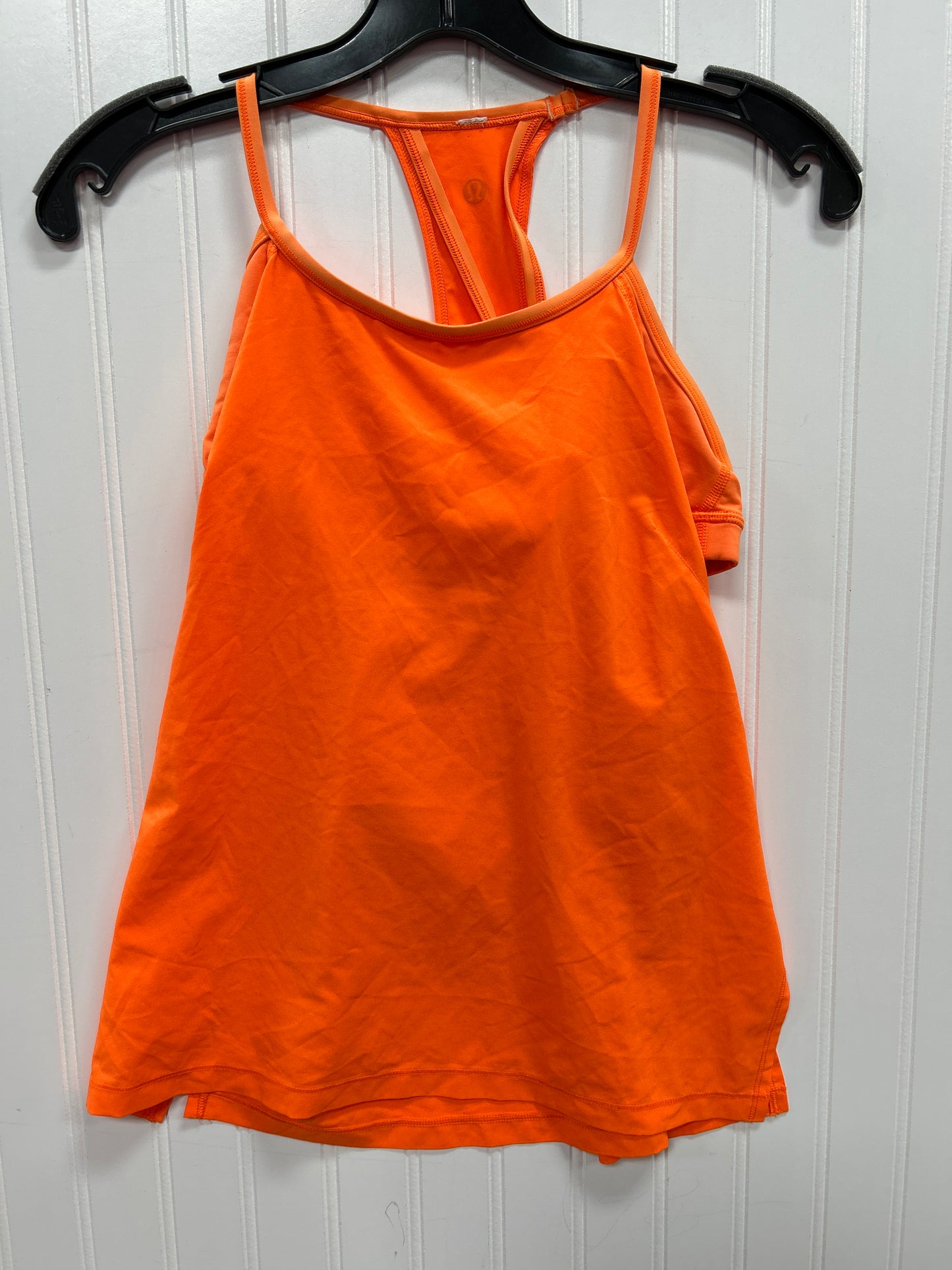 Athletic Tank Top By Lululemon In Orange, Size:Xs
