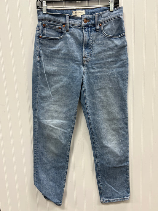 Jeans Straight By Madewell In Blue Denim, Size:4