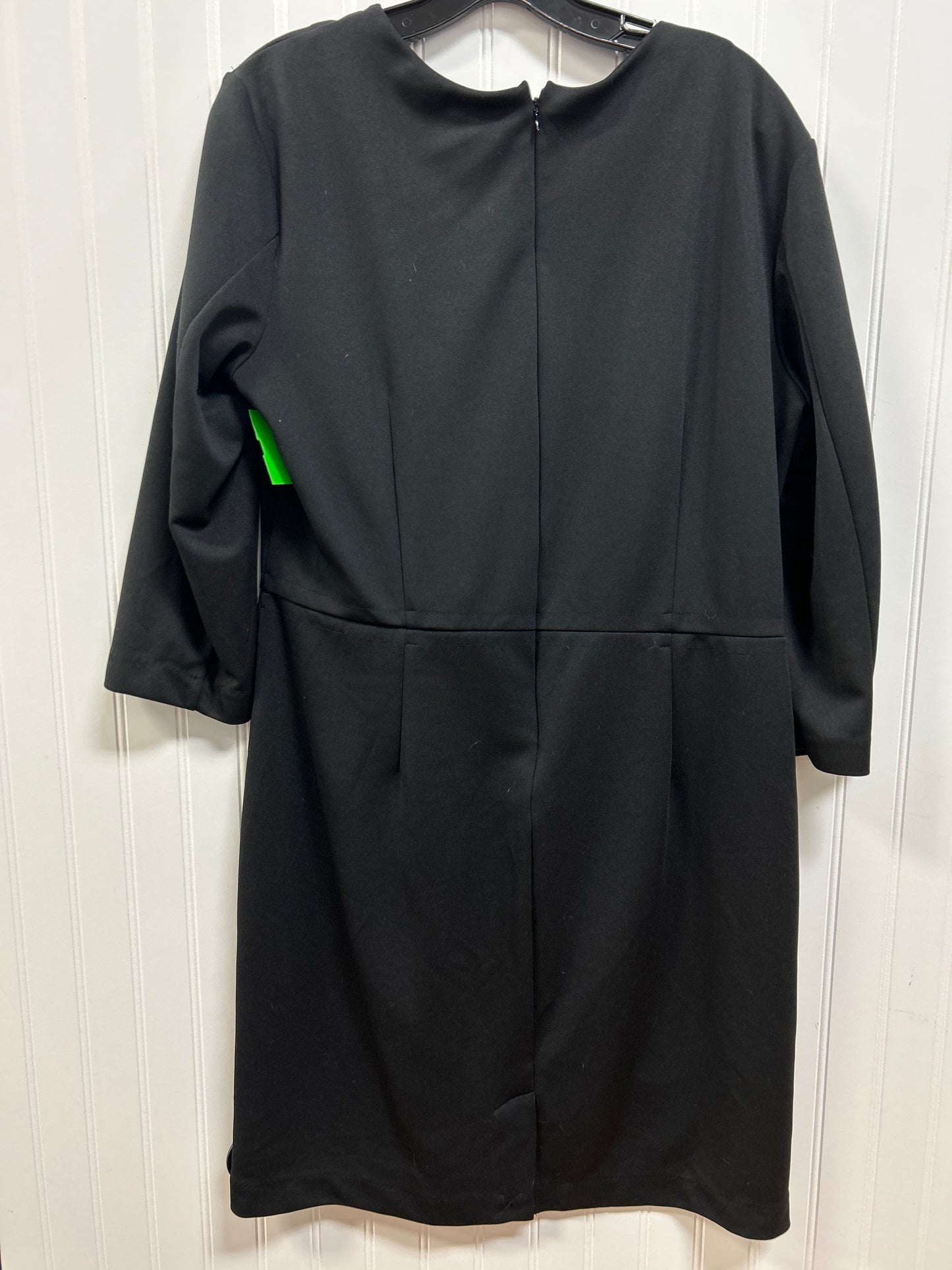 Dress Casual Midi By Liz Claiborne In Black, Size:Xl