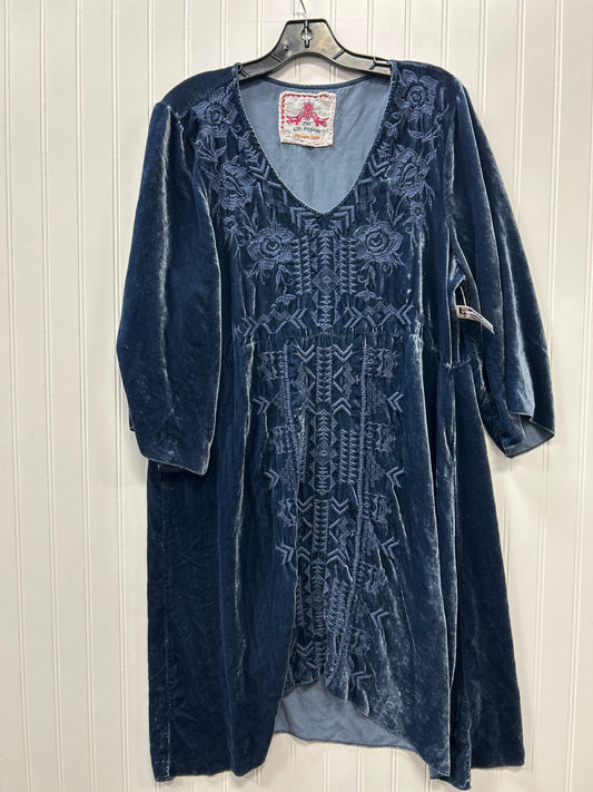 Dress Casual Short By Johnny Was In Blue, Size:1X