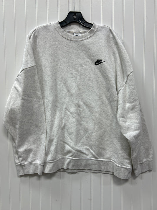 Athletic Sweatshirt Crewneck By Nike Apparel In White, Size:Xl