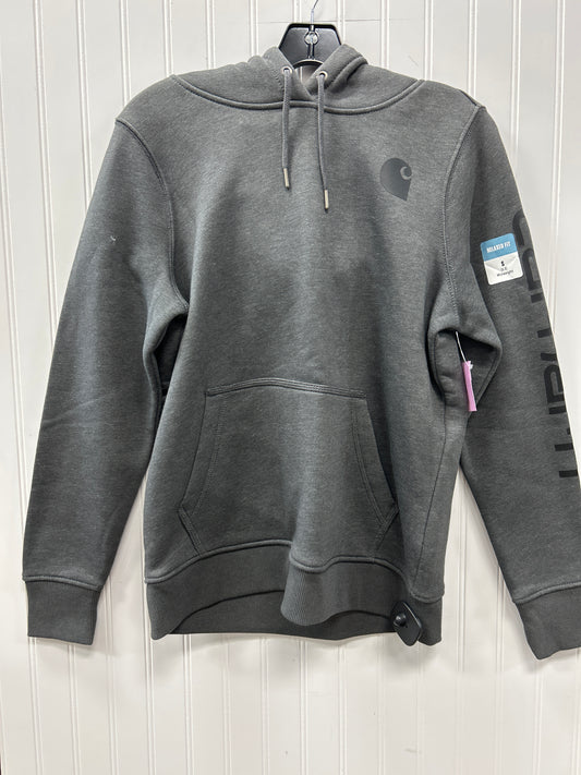 Sweatshirt Hoodie By Carhartt In Grey, Size:S