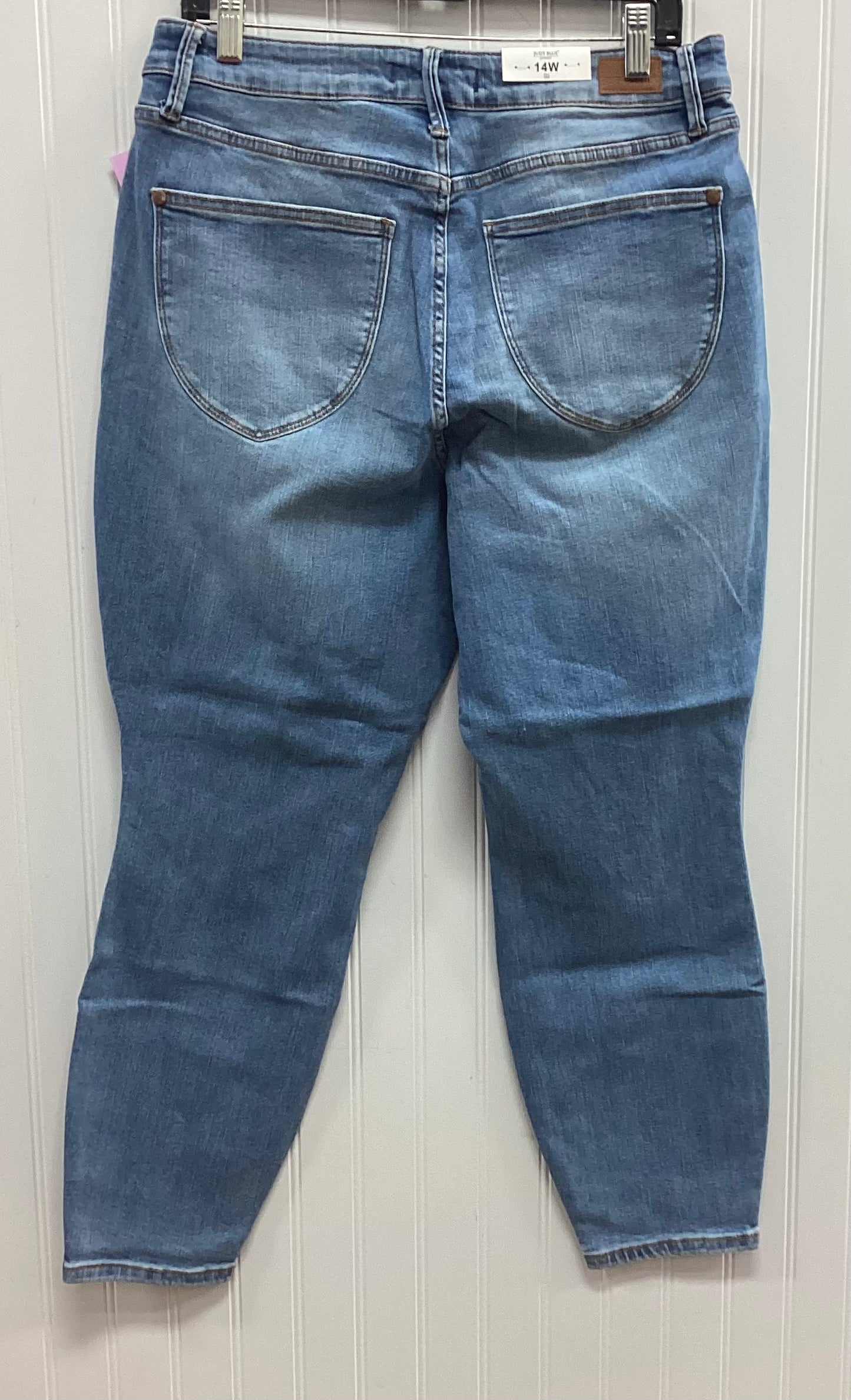 Jeans Skinny By Judy Blue In Blue Denim, Size:14
