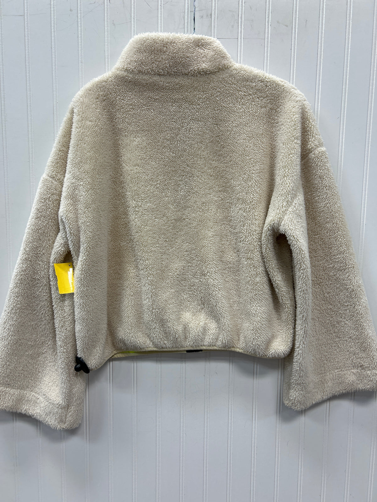 Jacket Fleece By Express In Cream, Size:S